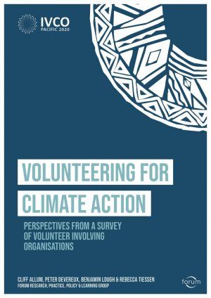 IVCO 2020 Paper Volunteering for Climate Action: Perspectives from a Survey of Volunteer Involving Organisations